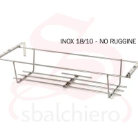 BALCONIERA TONDINO INOX 50 cm. da 0 a 20 cm. (15011)