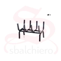 MINI LOW WROUGHT IRON LOG HOLDER 30 CM