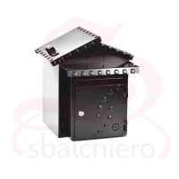 BLACK MAILBOX WITH BREAD COMPARTMENT