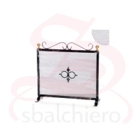 WROUGHT IRON FIXED FIREPLACE SCREEN 60 CM