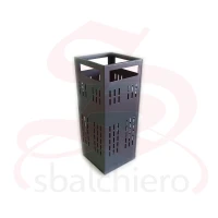 SHEET METAL CONTAINER FIREPLACE TOOL SET