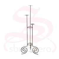 WROUGHT IRON AGED CANDLE HOLDER 100 CM