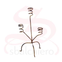 WROUGHT IRON SPIRAL CANDLE HOLDER