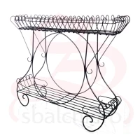 WROUGHT IRON PLANT STAND BALUSTRADE